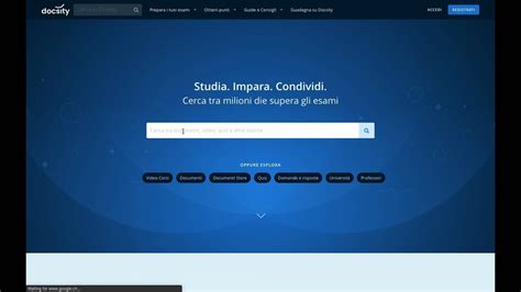 Scaricare file gratis da DOCSITY.